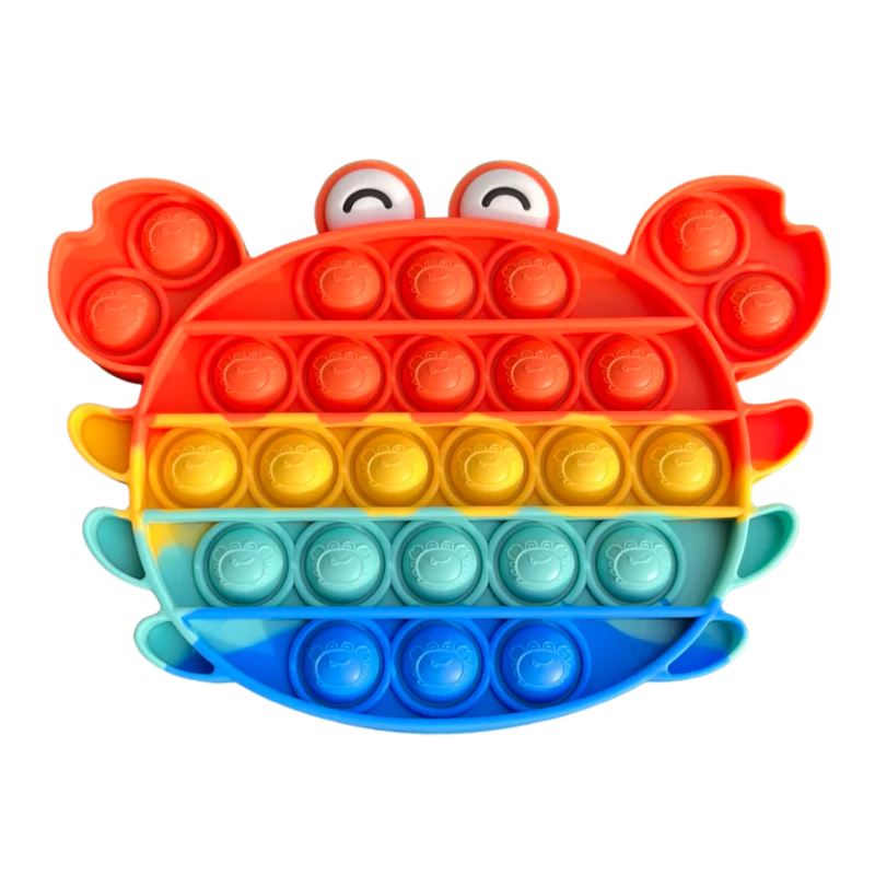 Crab Rainbow Pop It Fidget Toy – Slimeshack