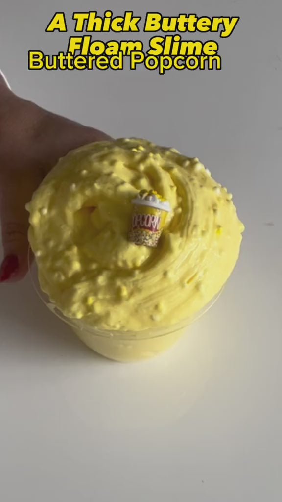 Buttered Popcorn Floam Butter Slime