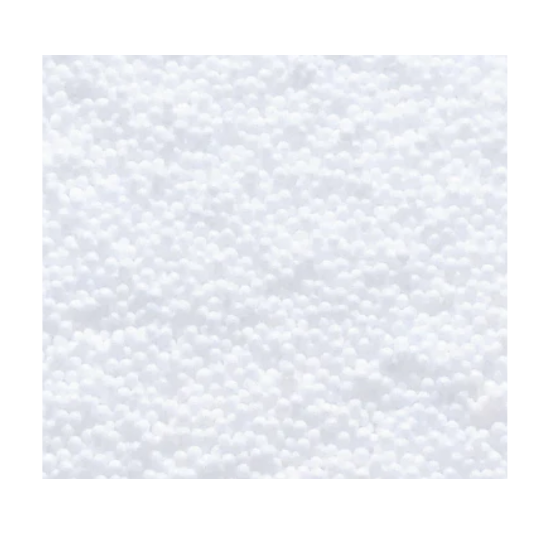 White Foam Beads